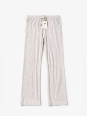 Barefoot Dreams CozyChic Ultra Lite Lounge Pants Fog Gray XS Soft Wide Leg